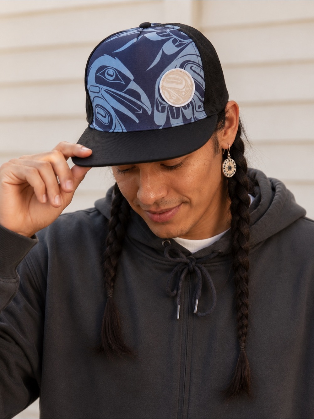 Northwest Coast Indigenous Art Trucker Hat | Eagle Graphic | Adjustable Snapback